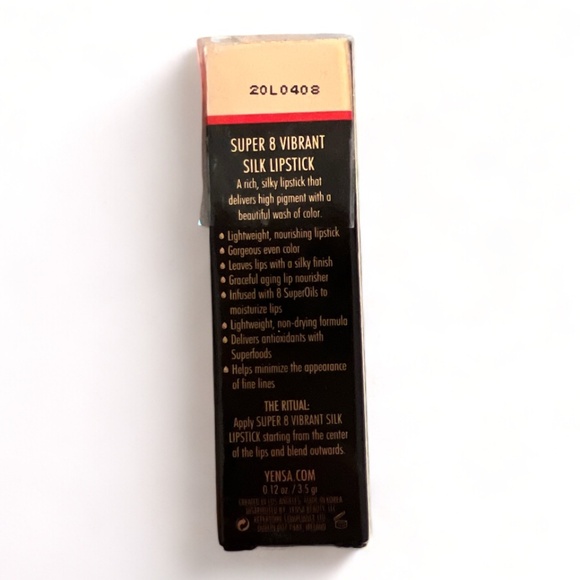 NWT YENSA Super 8 Vibrant Silk Lipstick with Semi-Glossy Finish - (VIVID) - Picture 4 of 10